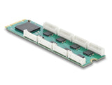 Delock M.2 Karte zu 8 x Seriell RS-232 DB9 mit Standard und Low Profile Slotblenden