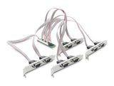 Delock M.2 Karte zu 8 x Seriell RS-232 DB9 mit Standard und Low Profile Slotblenden