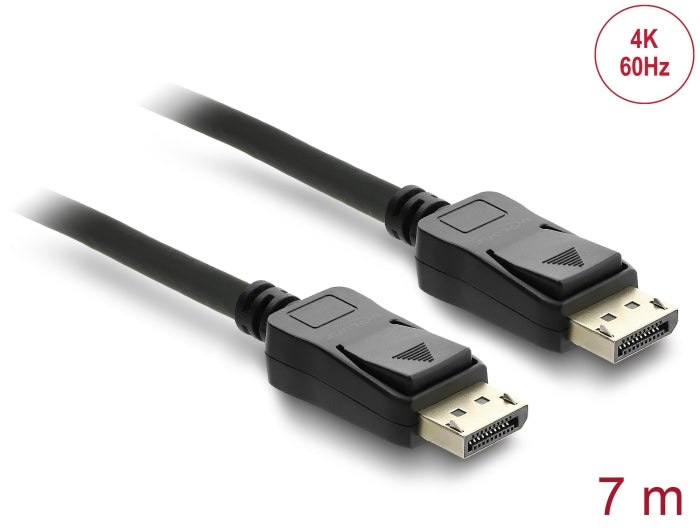 Delock Kabel DisplayPort 1.2 Stecker > DisplayPort Stecker 4K 60 Hz 7 m