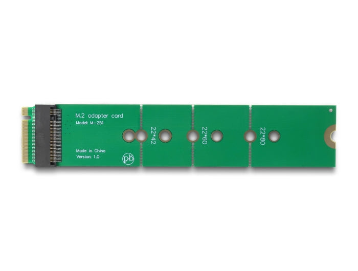 Delock Adapter M.2 Key M Stecker zu M.2 Key M Slot - Portschoner und Verlängerung