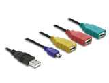 Delock USB 2.0 externes 4 Port Hub Kabel