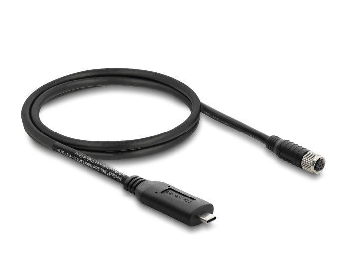 Navilock Anschlusskabel für M8 GNSS-Empfänger USB 2.0 Type-C™ Stecker zu M8 Buchse wasserdicht 1,2 m