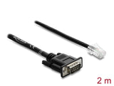 Delock Seriell RS-232/422/485 Adapterkabel Sub-D 9 Stecker zu RJ45 Stecker 2 m