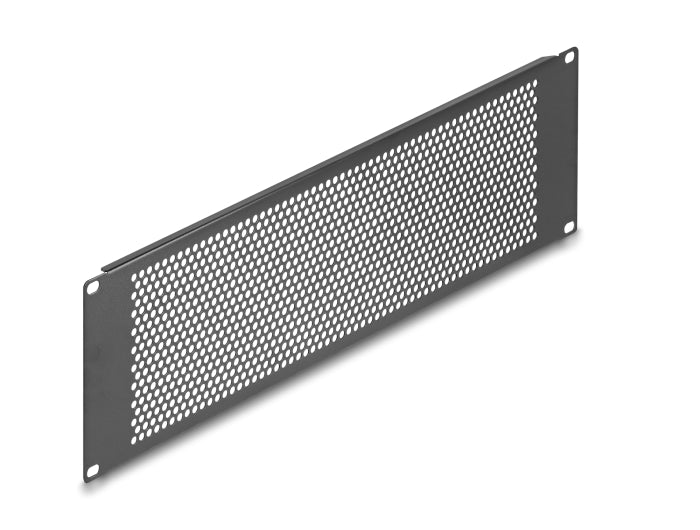 Delock 19″ Blindpanel mit runden Löchern 3 HE schwarz