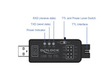 Delock UART Konverter USB 2.0 zu TTL 3,3 V / TTL 5 V Pfostenstecker mit Anschlusskabel 30 cm