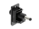 Delock Panel Mount DC 5,5 x 2,1 mm Buchse zu DC 5,5 x 2,1 mm Stecker schwarz