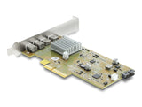 Delock PCI Express x4 Karte zu 2 x extern USB Type-C™ 40 Gbps (DP Alt Mode) Buchse – Low Profile Formfaktor