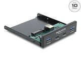 Delock Front Panel 3.5″ USB 10 Gbps 2 x USB Type-C™ + 2 x USB Typ-A