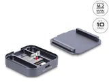 Delock Magnetisches Gehäuse USB Type-C™ 10 Gbps für 1 x M.2 NVMe oder SATA SSD