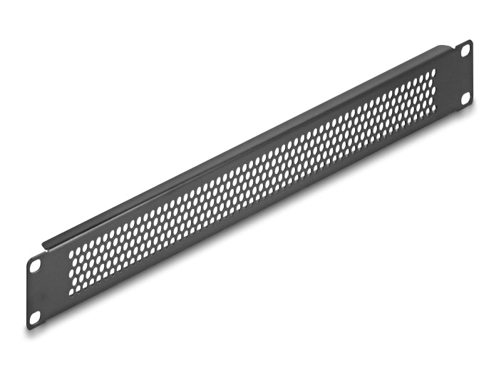 Delock 19″ Blindpanel mit runden Löchern 1 HE schwarz