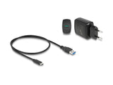 Delock USB 20 Gbps M.2 Dockingstation für 2 x M.2 NVMe PCIe SSD mit Klonfunktion
