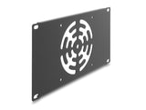 Delock 10″ 3 HE Rackblende für 1 Lüfter 120 x 120 mm dunkelgrau