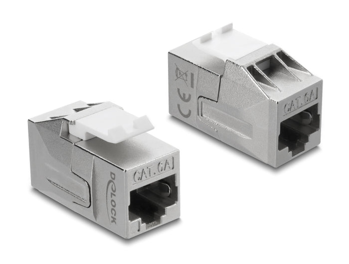 Delock Keystone Modul Kupplung RJ45 Buchse zu RJ45 Buchse Cat.6A geschirmt