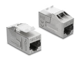 Delock Keystone Modul Kupplung RJ45 Buchse zu RJ45 Buchse Cat.6A geschirmt