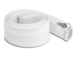 Delock Geflechtschlauch mit Reißverschluss hitzebeständig 1 m x 50 mm weiß