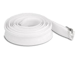 Delock Geflechtschlauch mit Reißverschluss hitzebeständig 3 m x 30 mm weiß