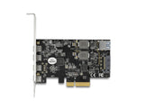 Delock PCI Express x4 Karte zu 4 x USB Type-C™ + 1 x USB Typ-A - SuperSpeed USB 10 Gbps - Low Profile Formfaktor
