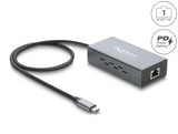 Delock USB Type-C™ Netzwerk Adapter Gigabit LAN 1 x RJ45 PoE mit USB Power Delivery
