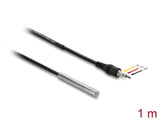 Delock Temperaturfühler-Kabel mit 3,5 mm 3 Pin Klinkenstecker DS18B20 1 m