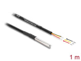 Delock Temperaturfühler-Kabel mit 3 x offene Kabelenden DS18B20 1 m