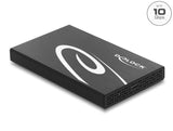 Delock Externes Gehäuse für 2.5″ SATA HDD / SSD mit SuperSpeed USB 10 Gbps (USB 3.1 Gen 2)