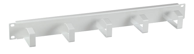 19" 1HE Kabelführungspanel, 5 Bügel, Stahl RAL9005 Stück