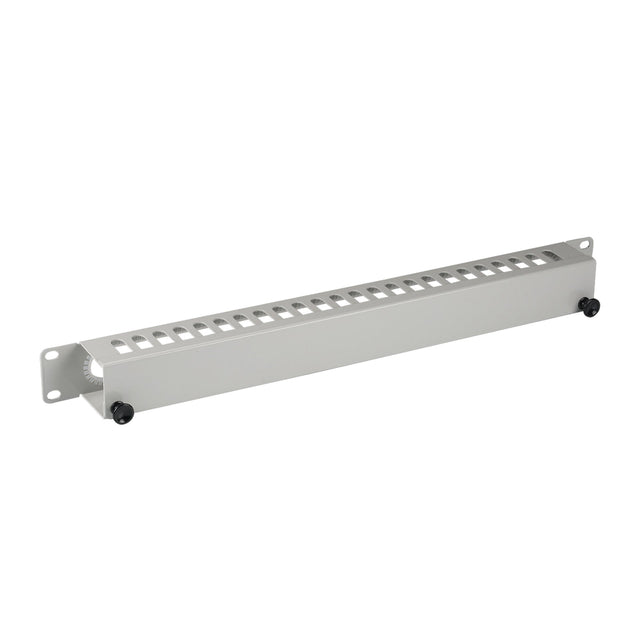 19" 1HE Kabelführungspanel mit Abdeckung, RAL9005 Stück