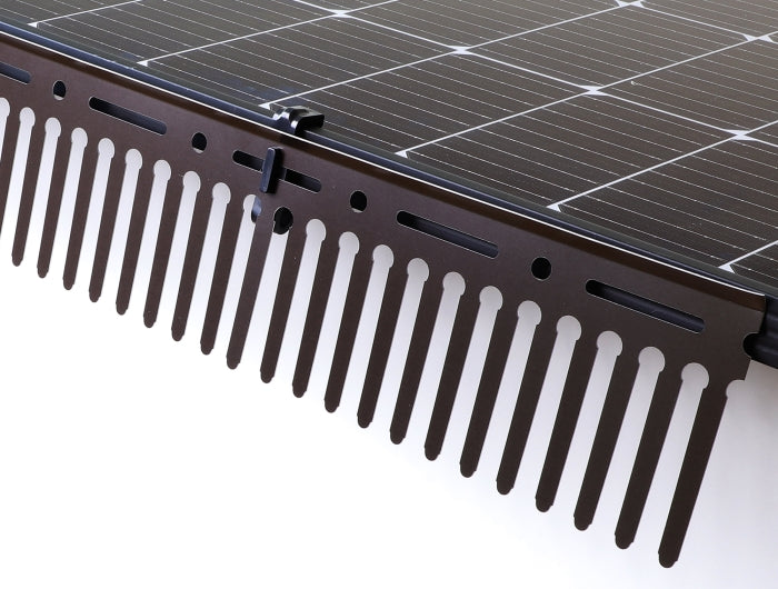 Delock Klammer für Tierabwehr Barriere / Taubenabwehr für Photovoltaik Solarmodule Kunststoff