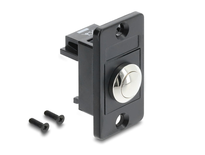 Delock Panel Mount Drucktaster schwarz