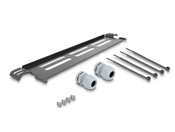 Delock 19″ LWL Glasfaser Spleißbox 96 Fasern