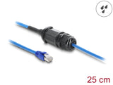 Delock Kabel RJ45 Stecker zu RJ45 Buchse Cat.6 wasserdicht mit Kabelverschraubung