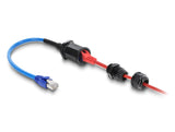 Delock Kabel RJ45 Stecker zu RJ45 Buchse Cat.6 wasserdicht mit Kabelverschraubung