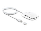 Delock Optische 4-Tasten USB Typ-A + USB Type-C™ Desktop Maus