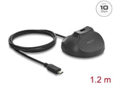 Delock Magnetischer Standfuß USB Typ-A Buchse zu USB Type-C™ Stecker 10 Gbps Docking Kabel 1,2 m