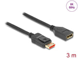 Delock DisplayPort Verlängerungskabel 8K 60 Hz 3 m