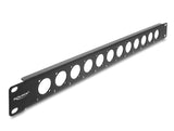 Delock 19″ D-Typ Patchpanel 12 Port schwarz
