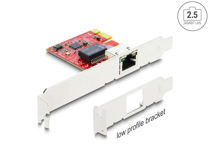 Delock PCI Express x1 Netzwerkkarte 2,5 Gigabit LAN 1 x RJ45 i225