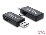 Delock Micro USB OTG Card Reader + USB A Stecker