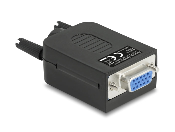 Delock VGA15 Buchse zu Terminalblock Adapter mit Gehäuse
