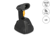 Delock 2,4 GHz Barcode Scanner 1D und 2D mit Ladestation - 5 Sprachen