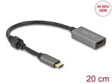 Delock Aktiver USB Type-C™ zu HDMI Adapter (DP Alt Mode) 4K 60 Hz (HDR)