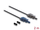 Delock LWL POF Kunststoff Kabel HFBR 4503-4513Z Simplex Stecker zu Simplex Stecker 2 m
