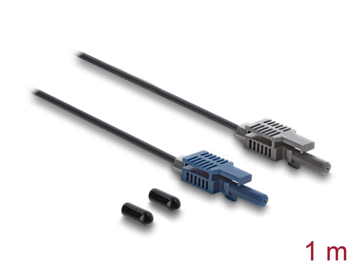 Delock LWL POF Kunststoff Kabel HFBR 4503-4513Z Simplex Stecker zu Simplex Stecker 1 m