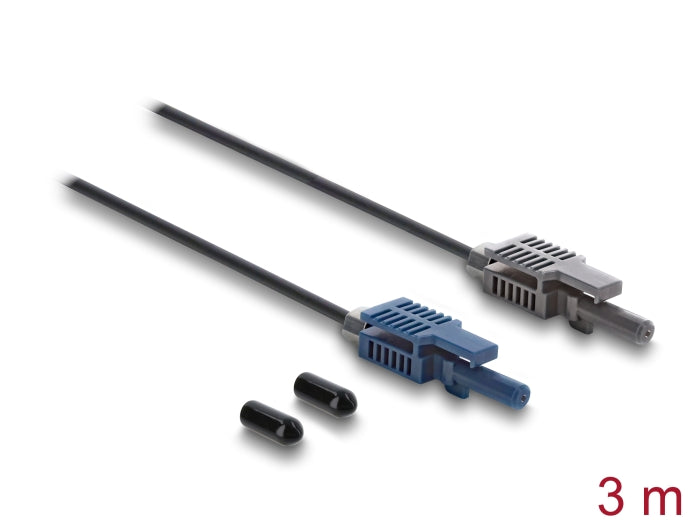 Delock LWL POF Kunststoff Kabel HFBR 4503-4513Z Simplex Stecker zu Simplex Stecker 3 m