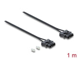 Delock LWL POF Kunststoff Servo Anschlusskabel Stecker zu Stecker Durchmesser 2,2 mm 1 m schwarz