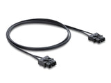 Delock LWL POF Kunststoff Servo Anschlusskabel Stecker zu Stecker Durchmesser 2,2 mm 1 m schwarz