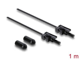 Delock LWL POF Kunststoff Kabel HFBR 4532-4532Z Simplex Stecker zu Simplex Stecker 1 m