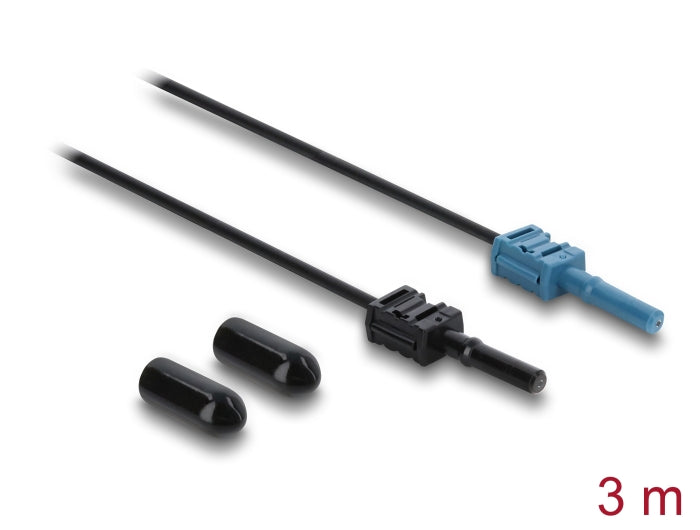 Delock LWL POF Kunststoff Kabel HFBR 4531-4533Z Simplex Stecker zu Simplex Stecker 3 m