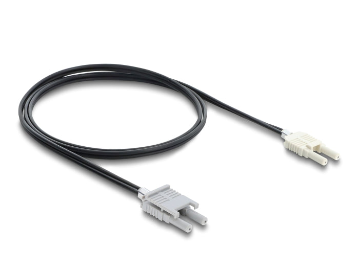 Delock LWL POF Kunststoff Kabel HFBR 4506-4516Z Duplex Stecker zu Duplex Stecker 1 m