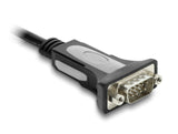 Delock Adapter USB 2.0 Typ-A zu 1 x Seriell RS-232 D-Sub 9 Pin Stecker mit Muttern 3 m